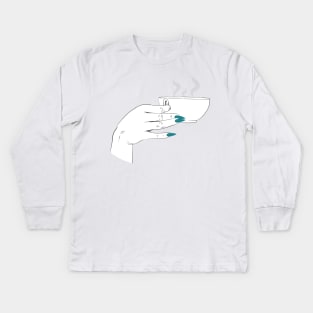 Sips tea Kids Long Sleeve T-Shirt